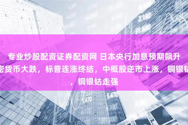 专业炒股配资证券配资网 日本央行加息预期飙升，加密货币大跌，标普连涨终结，中概股逆市上涨，铜银钴走强