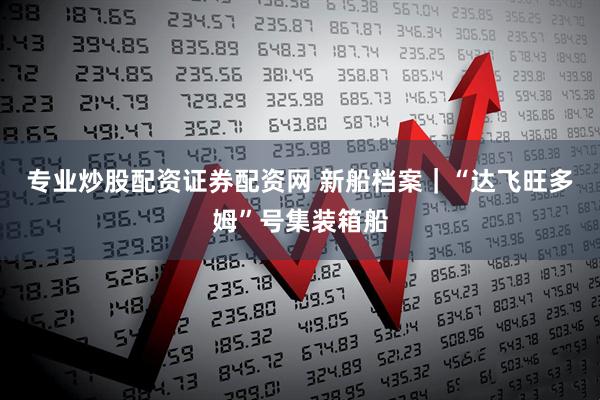 专业炒股配资证券配资网 新船档案｜“达飞旺多姆”号集装箱船